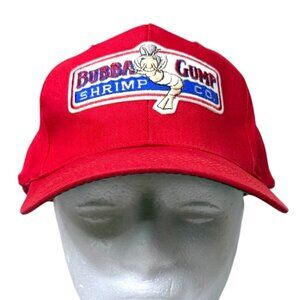 Bubba Gump Shrimp Co. Red Adjustable Hat Embroidered Logo Cap Forrest Gump READ